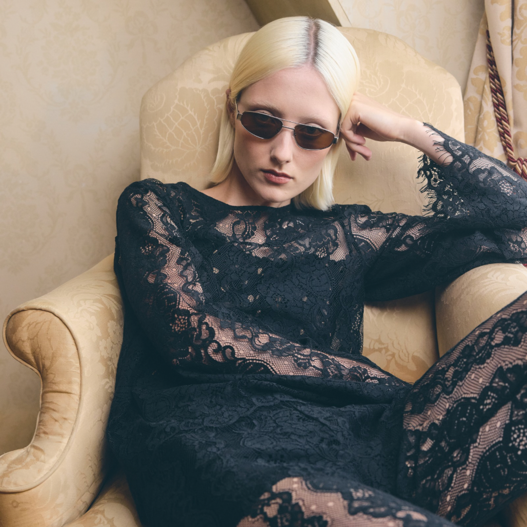 Anais - Titanium Silver Toffee Sunglasses