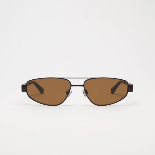 Anais - Titanium Matte Black Toffee Sunglasses