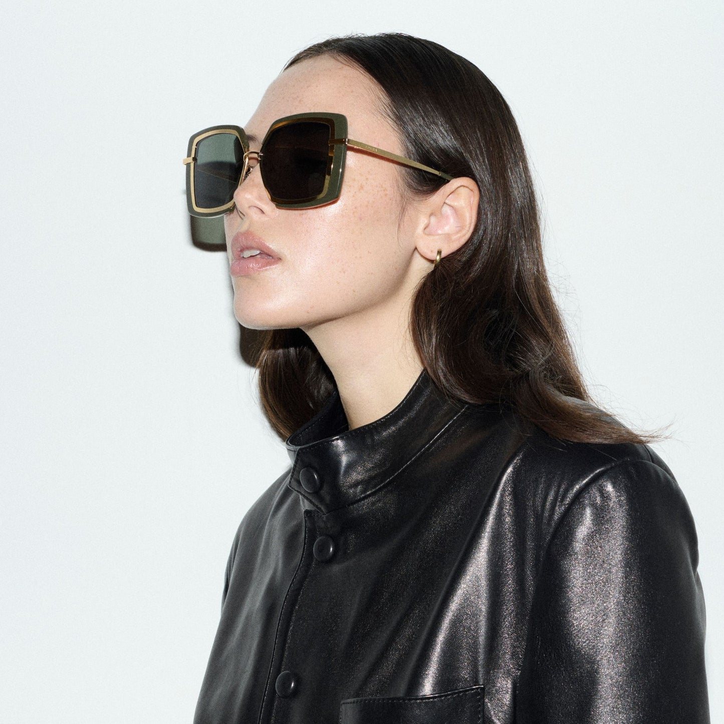 Zeta - Military Green Acetate Sunglasses