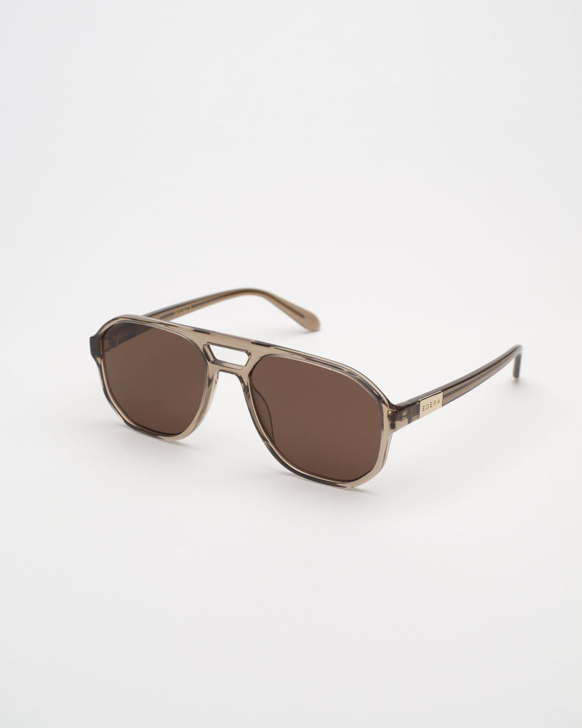 Clemence - Transparent Oyster Acetate Sunglasses
