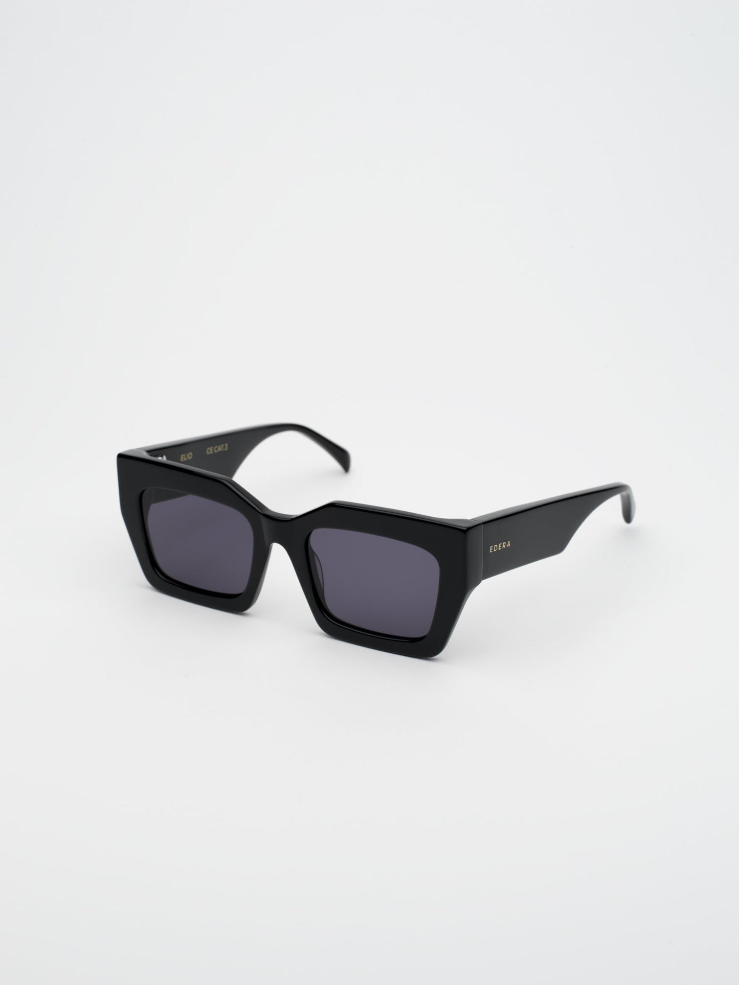 Elio - Black Acetate - EDERA EYEWEAR